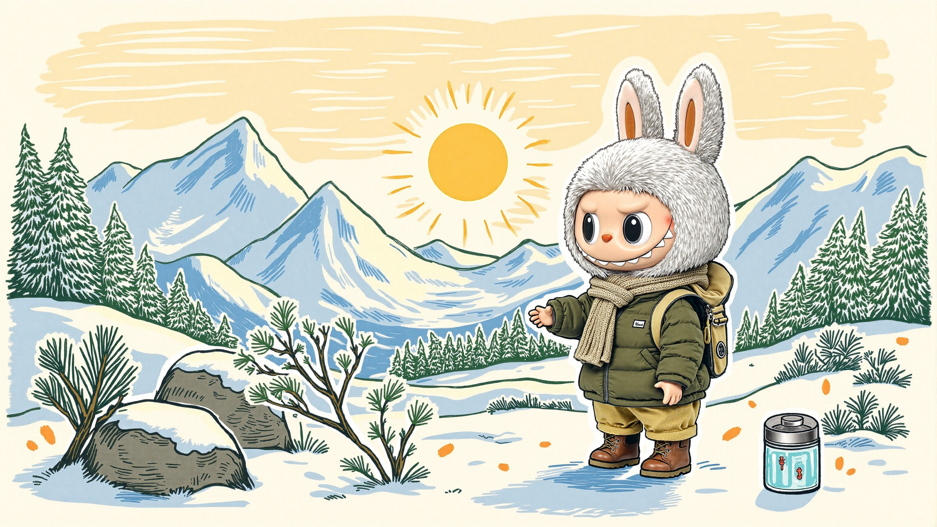 Labubu's Frost Ridge Explorer