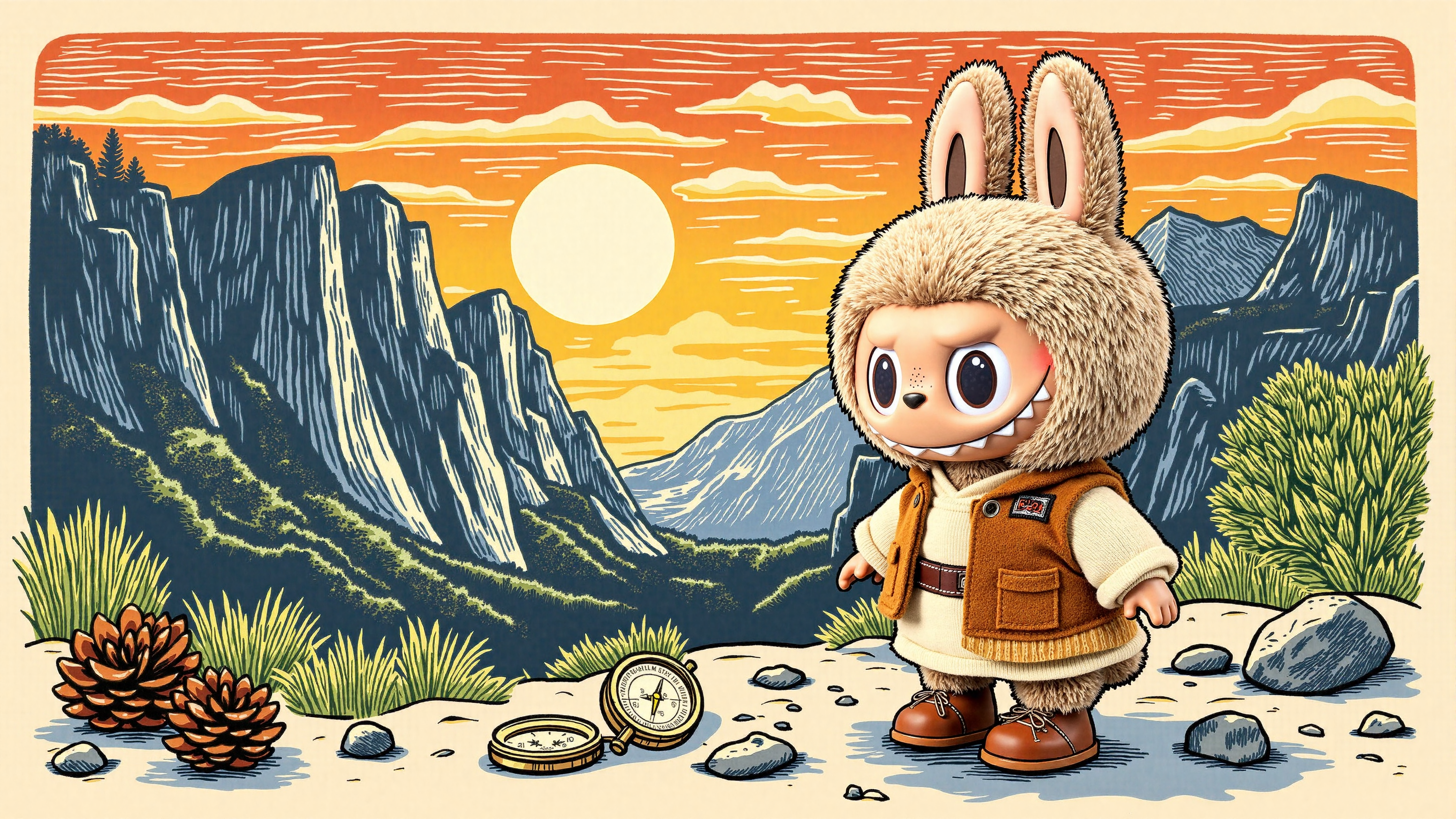 Labubu's Highland Meadow Stroll