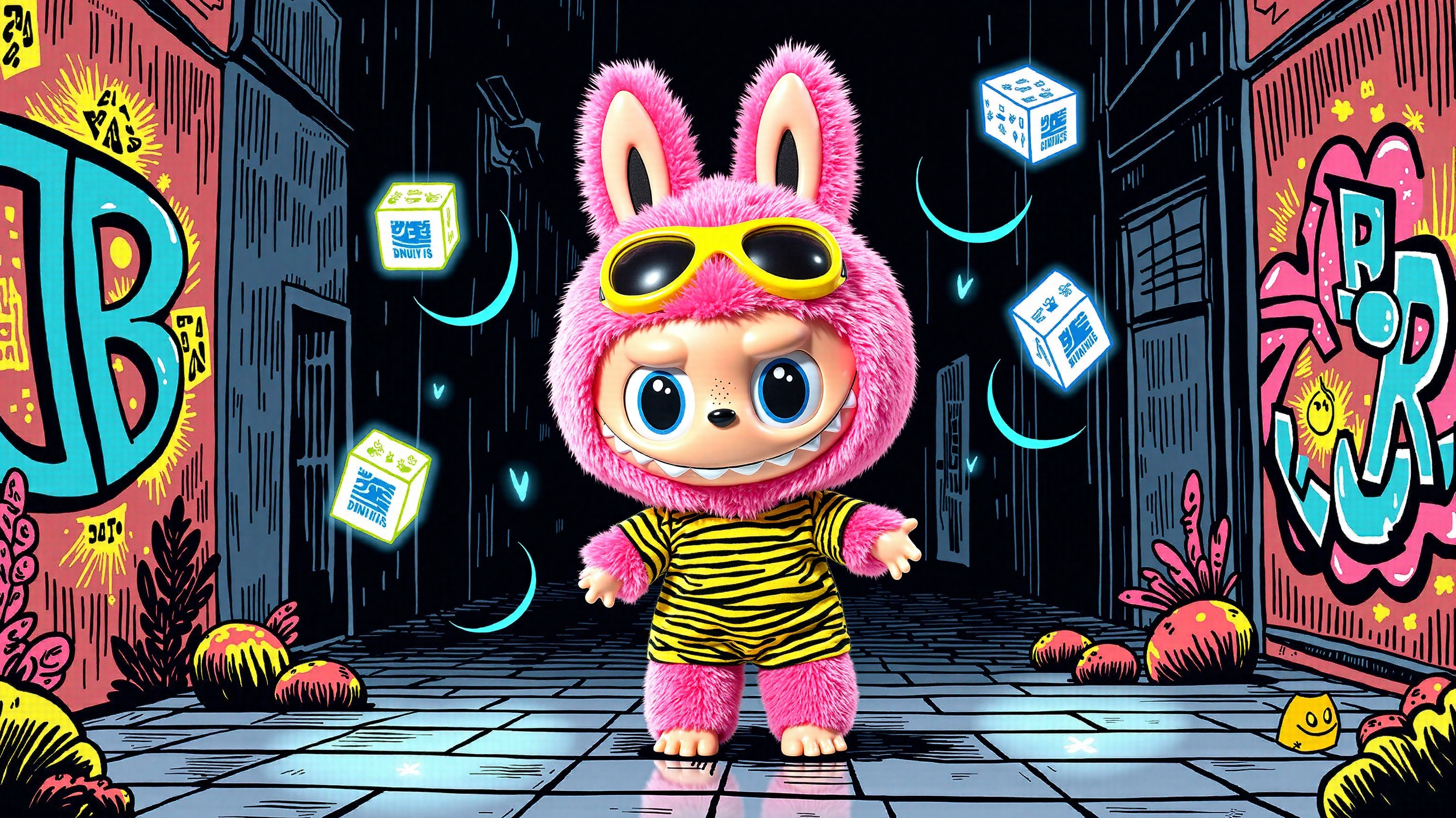 Labubu's Vibrant Abyss