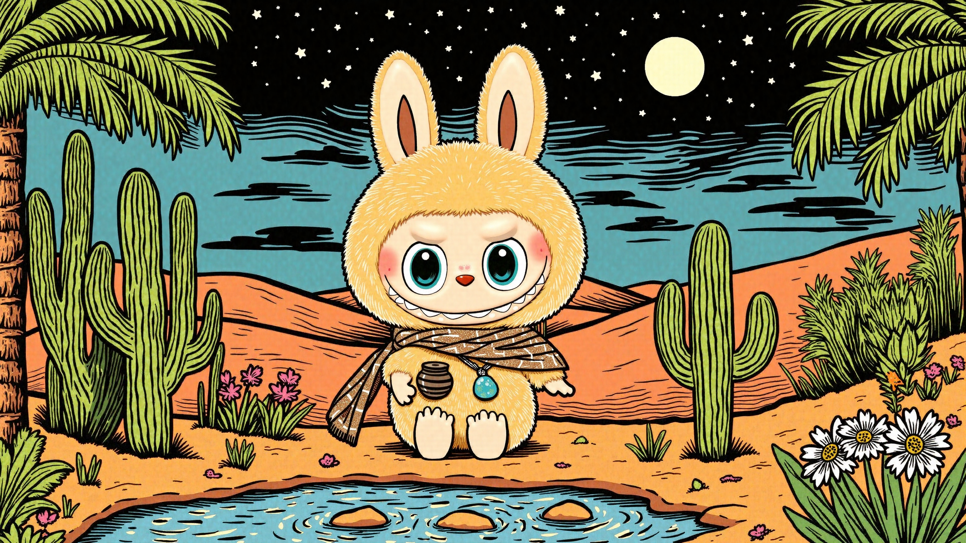 Labubu Desert Oasis