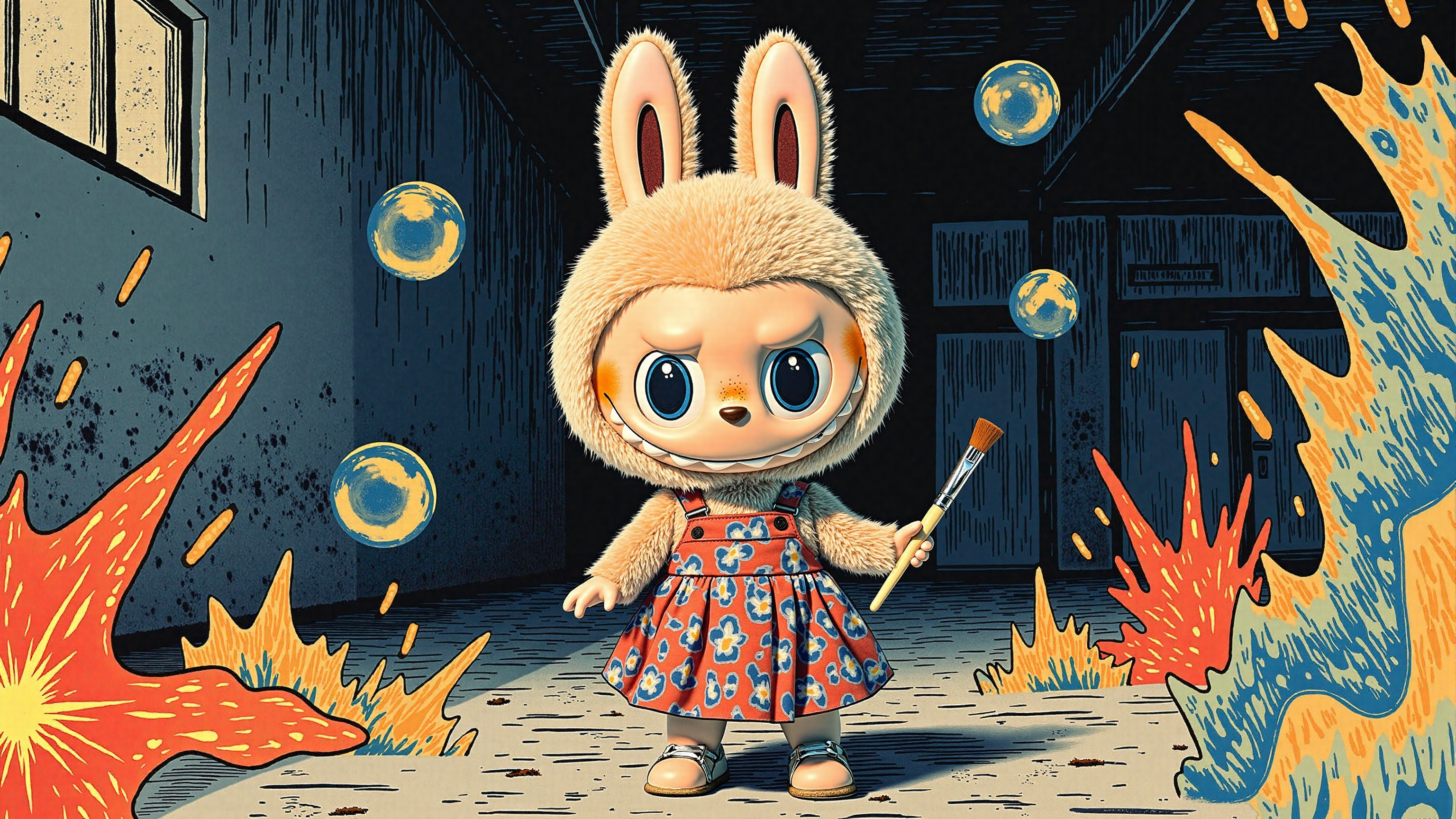 Labubu in Spinning Chaos