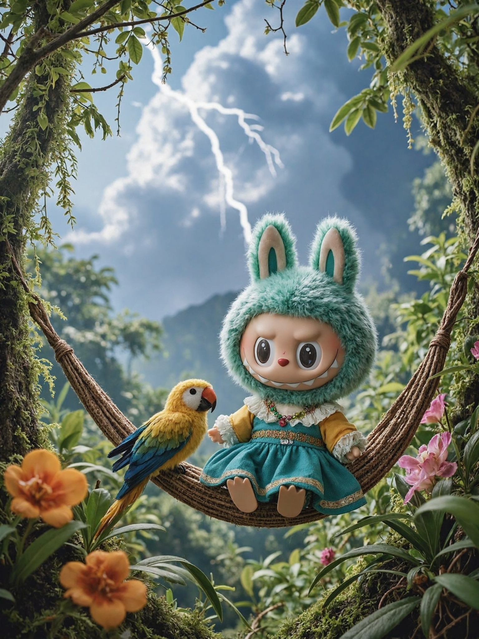 Labubu Rainforest Canopy Dream
