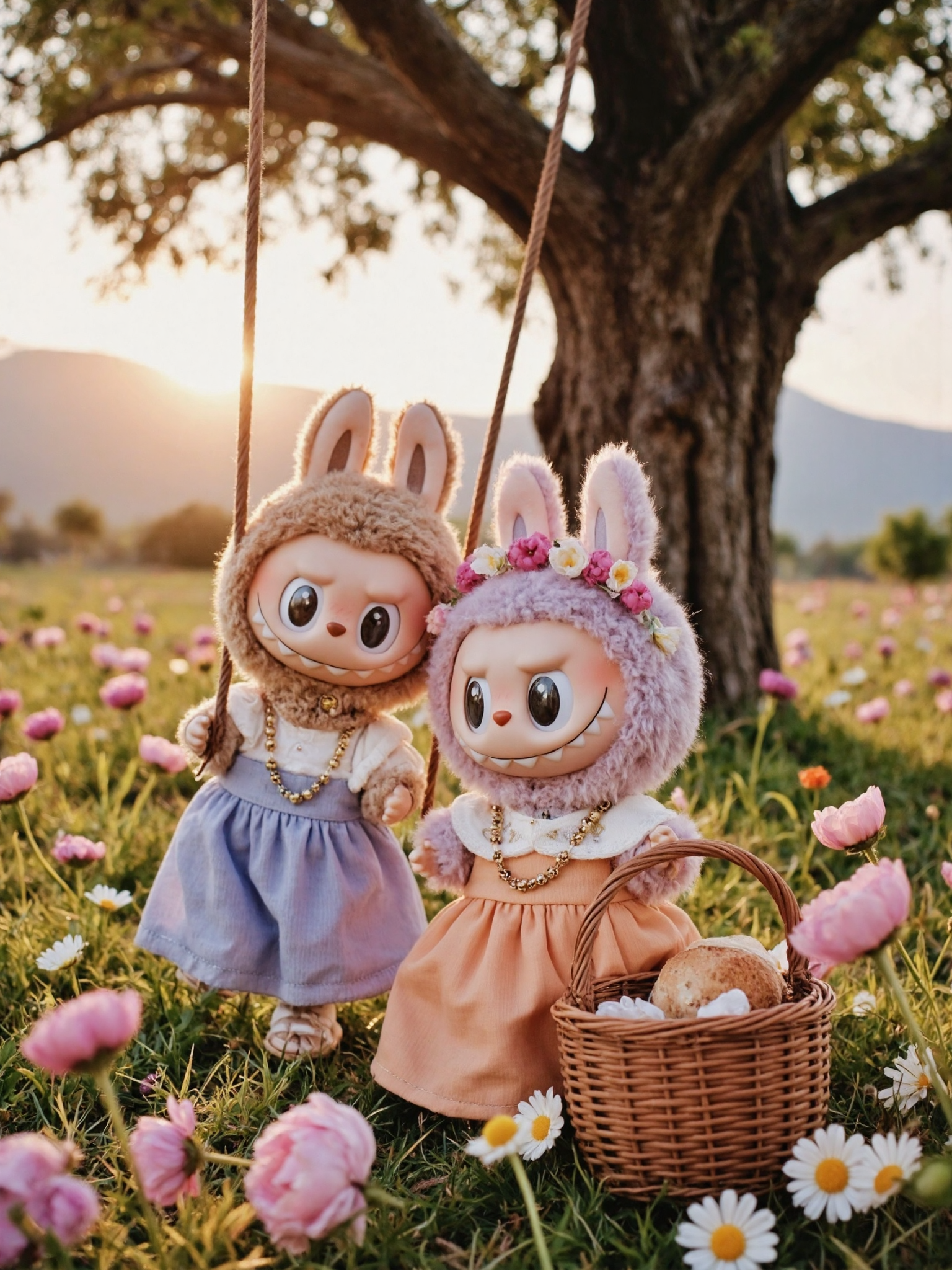 Labubu Wildflower Swing