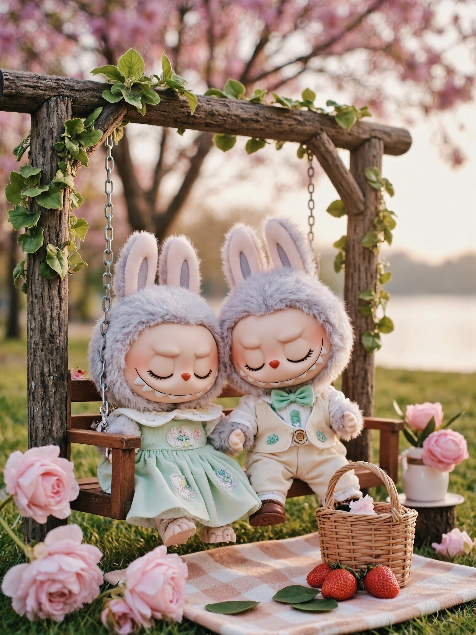Labubu Springtime Hug