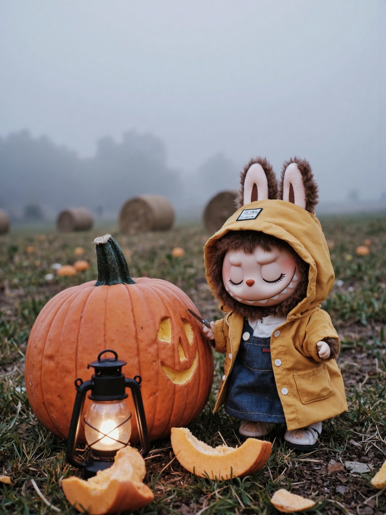 Labubu Solo Pumpkin Carving