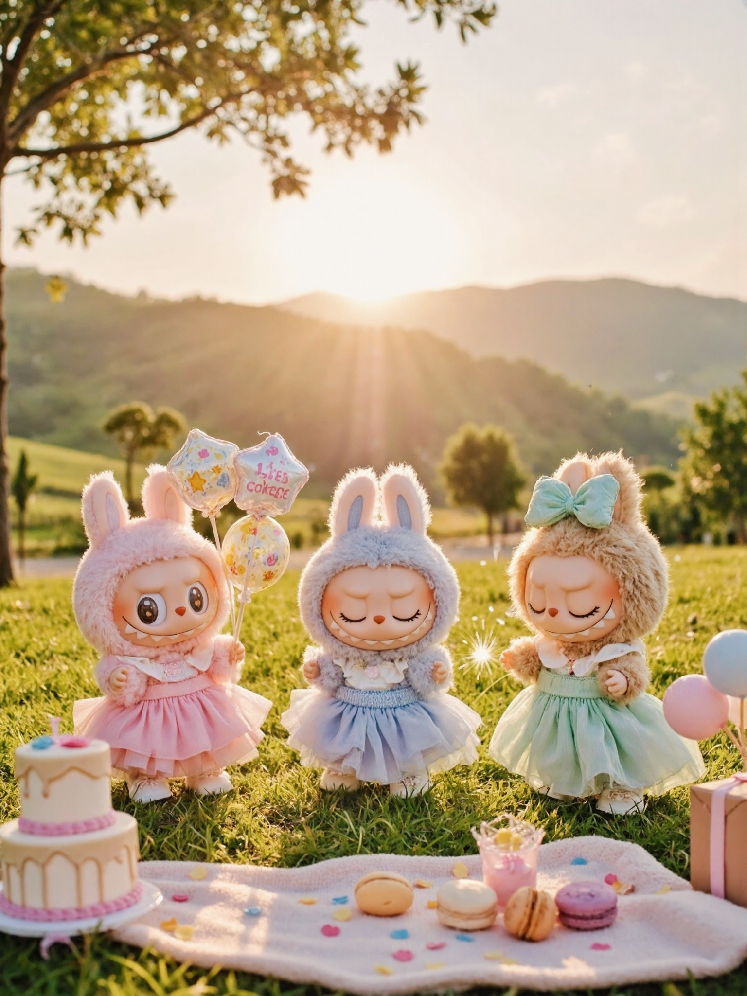 Labubu Holiday Balloon Party